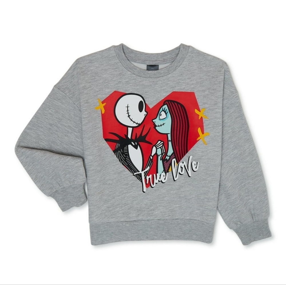 Nightmare Before Christmas Girls Long Sleeve Sweatshirt Large 10-12